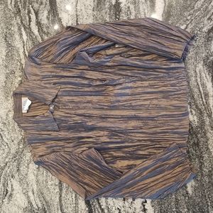 (12) Panache Lightweight Zipper Blazer Metallic Iradescense Vintage Canadian